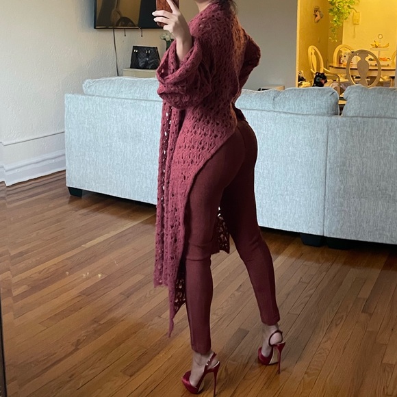 Gorgeous Alexia Admor knit orange shawl/sweater😍🧶 - Picture 6 of 6